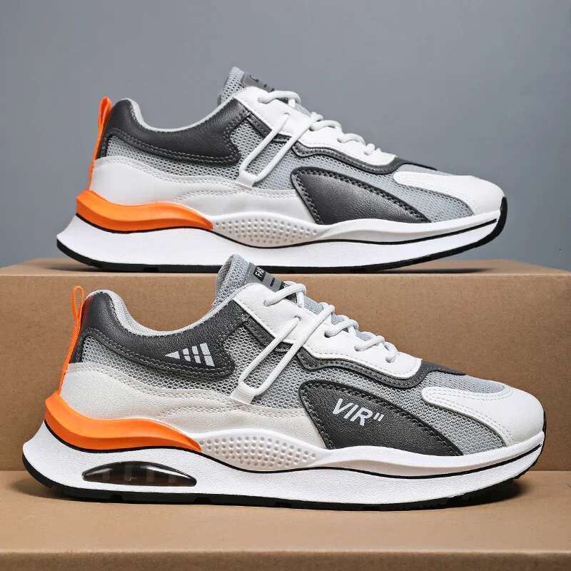 Summer New Breathable Mesh Sports Running Casual Height Increasing Trendy Shoes Rubber Sole EVA Pad Men's Sneakers