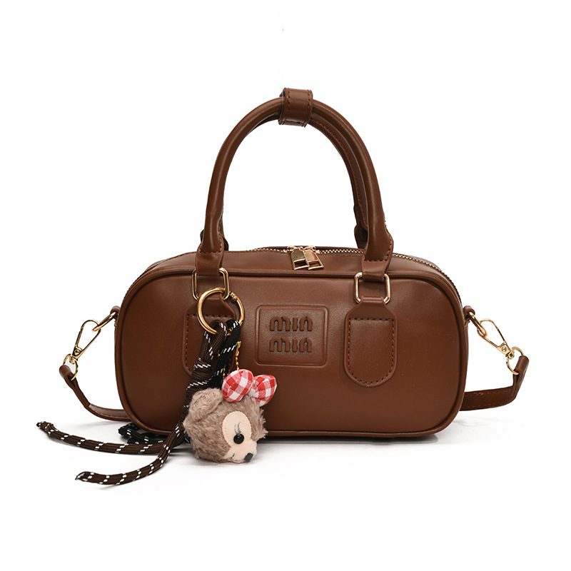 Free shipping Designer Bag new retro bowg women fashion texture hand small square solid color crossbody bag 2025s