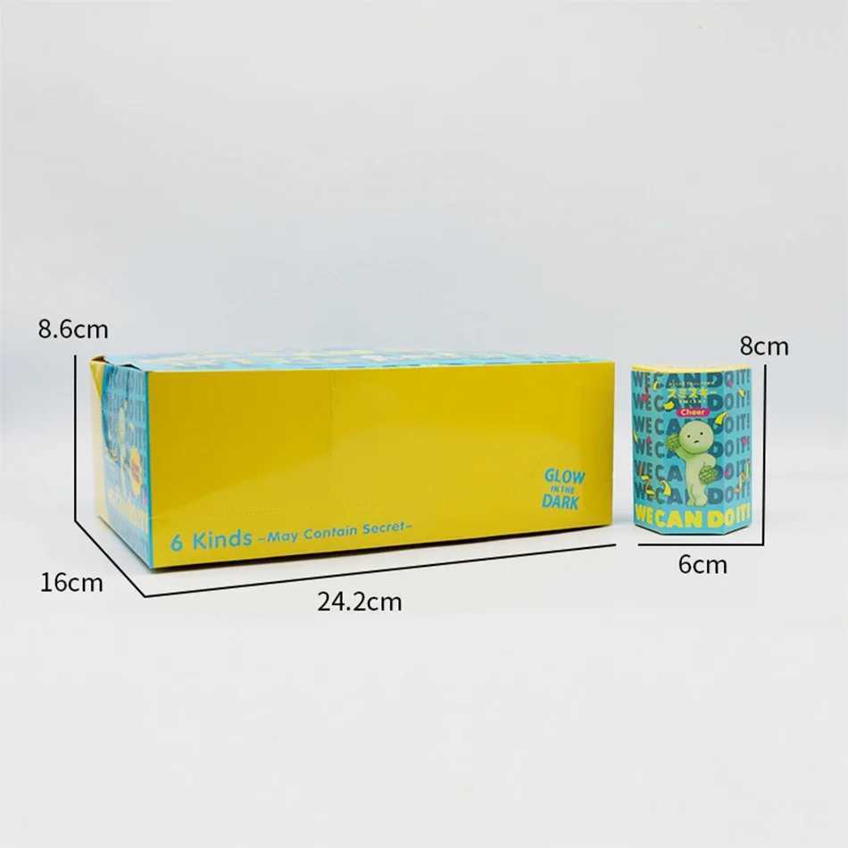 Smiski blind box mysterious box Noctilucent green doll action picture model toy decoration childrens Christma birthday surprise gift X250327