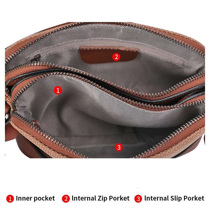 New Single Shoulder Crossbody Women's Fashionable Canvas With Cowhide Plaid Bag
