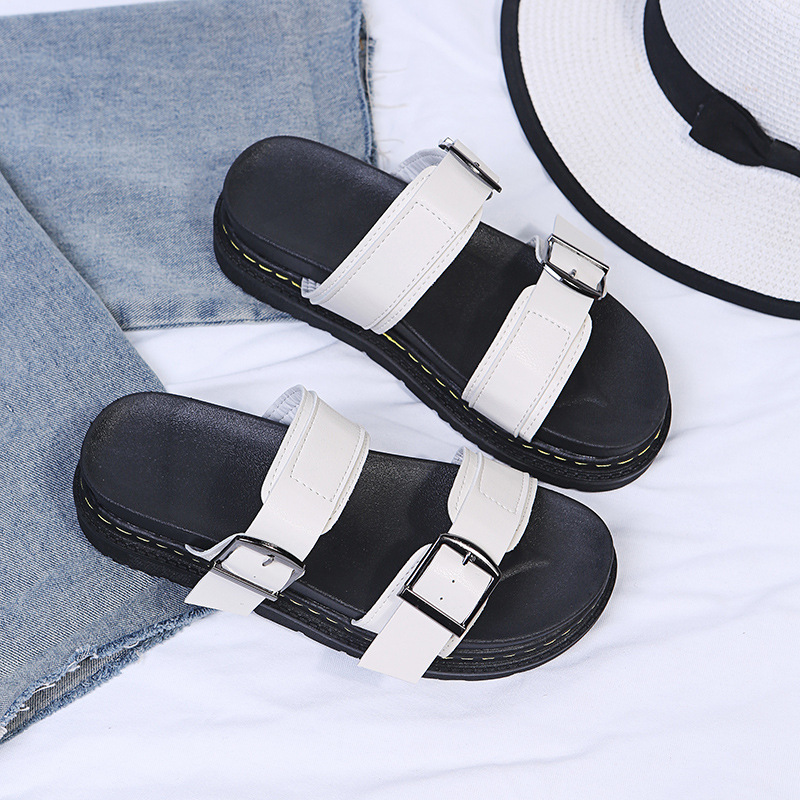free shipping designer sandals dr martene women womens slippers leather slides white brown red black outdoor casual shoe trainers sneakers