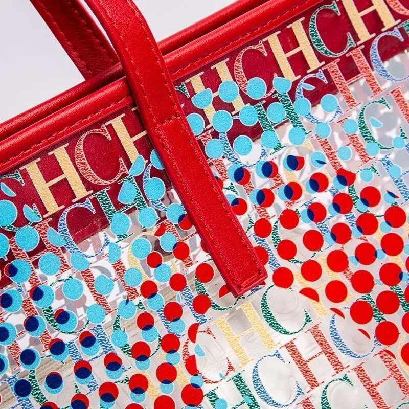 CHCH Women's Travel 2025 New Transparent Beach Large Capacity Waterproof Mother Child Shopping Bag