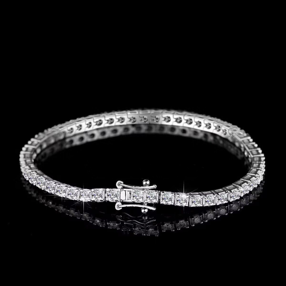 mens jewellery Chinese Style sier jewelry vvs moissanite tennis bracelet dia bangle braclets designer woman Free shipping