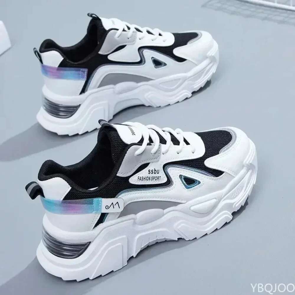 NEW Platform Flat Woman Green Casual Trainers Ladies Chunky Sneakers Women Shoes