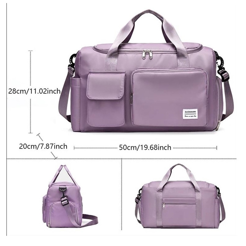 Carry On Travel Bag Large Capacity Weekender Overnight Duffle Bags with Shoe Compartment Sports Fitness Bags for Women 250327