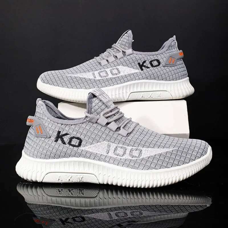Breathable Mesh Sneakers Comfortable Casual Sport Fashion Lightweight Deodorant Outdoors Shoes Plus Size 39-44