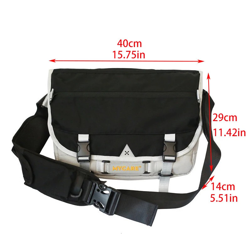 Large capacity messenger bag school used for storing books holidays travel cross body highquality nylon unisex shoulder 250326