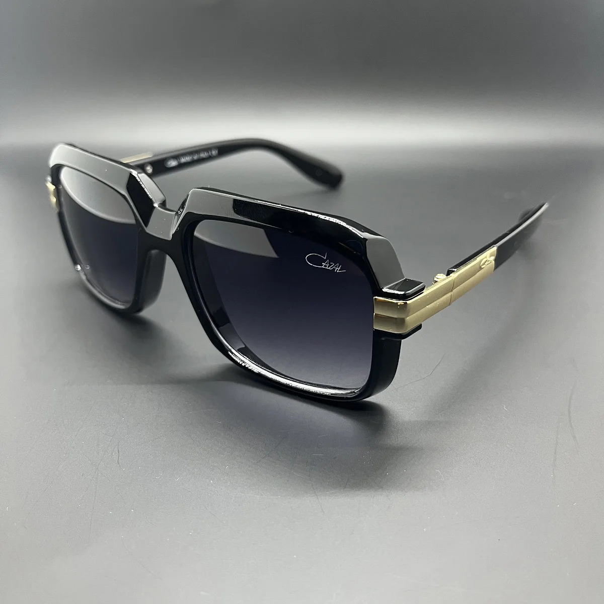 Original MOD607 Sunglasses Mens Black Square Shadow UV400 Gradient Cool Integrated 250325