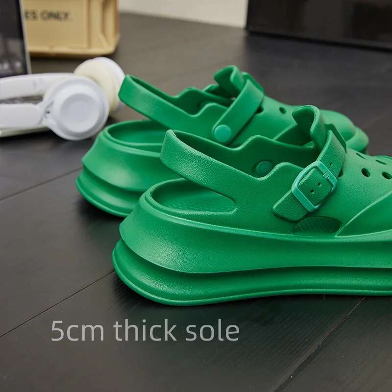Women Elegant Summer EVA Garden Shoes Ladies Casual Cool Anti-slip Holes Sandals Female Home Indoor Outdoor House Footwear