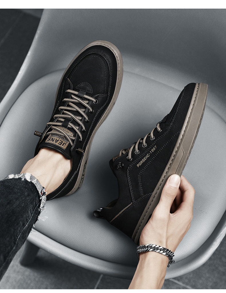 Free shipping new casual shoes men sports shoes breathable trend comfortable daily black white