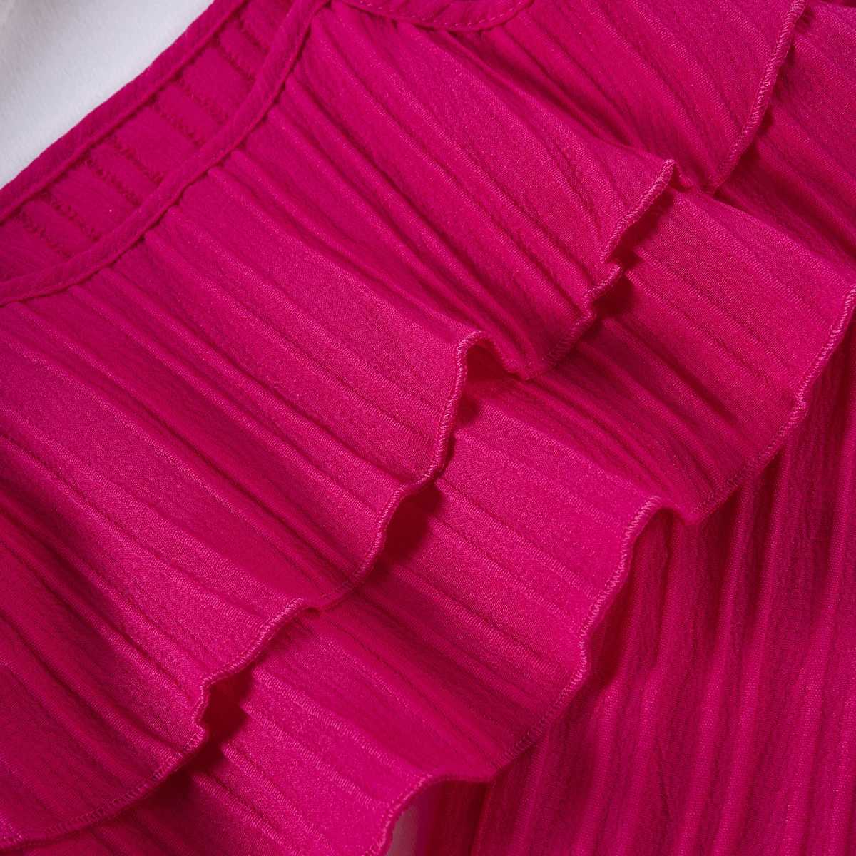 2024 Summer Hot Selling Girls Casual Fashion Set Solid Color with Pants Wave Stripe Fashion StyleT250327