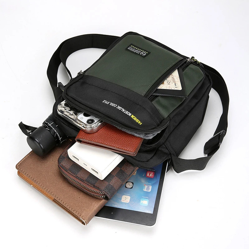 Mens cross bag single shoulder large capacity storage fashionable multi pocket business 250326
