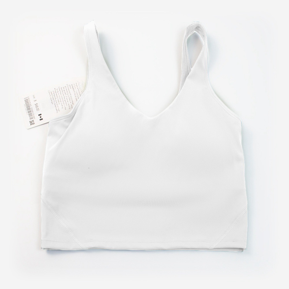 New Yoga Clothes Nylon Naked Tight Sports Women Bra Versatile Fitness Back Underwear Tank Top Gather