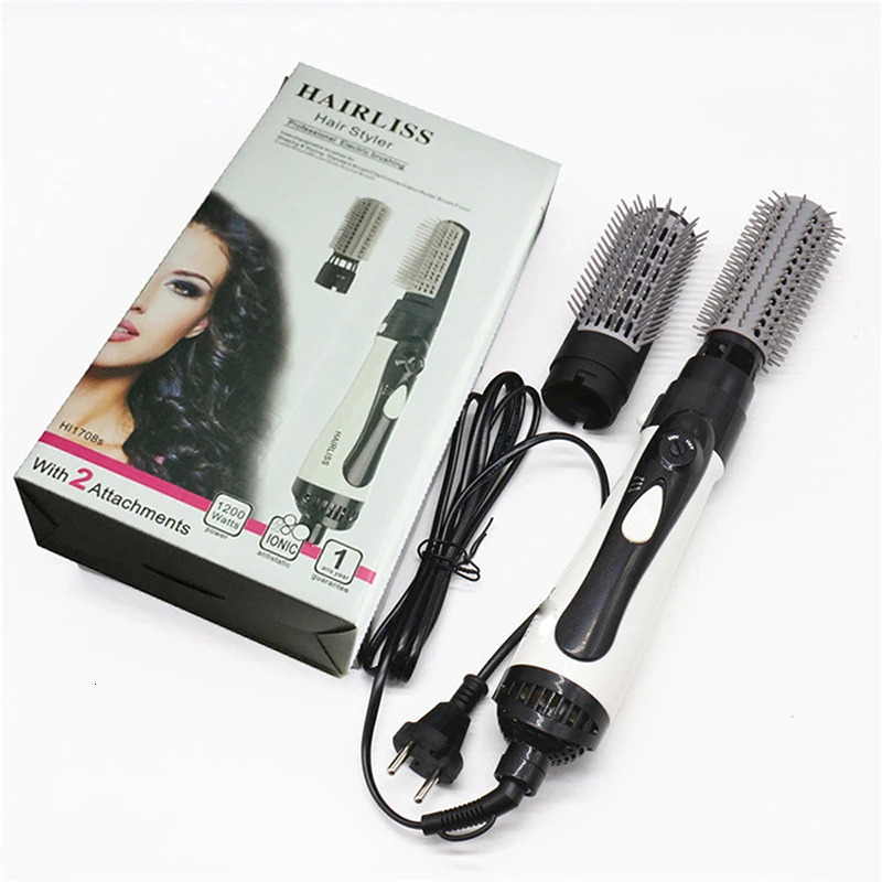 Air Brush One Step Hair Dryer Brush Volumizer Dry Straighten Curl Comb Negative Ionic Hair Styler 250324