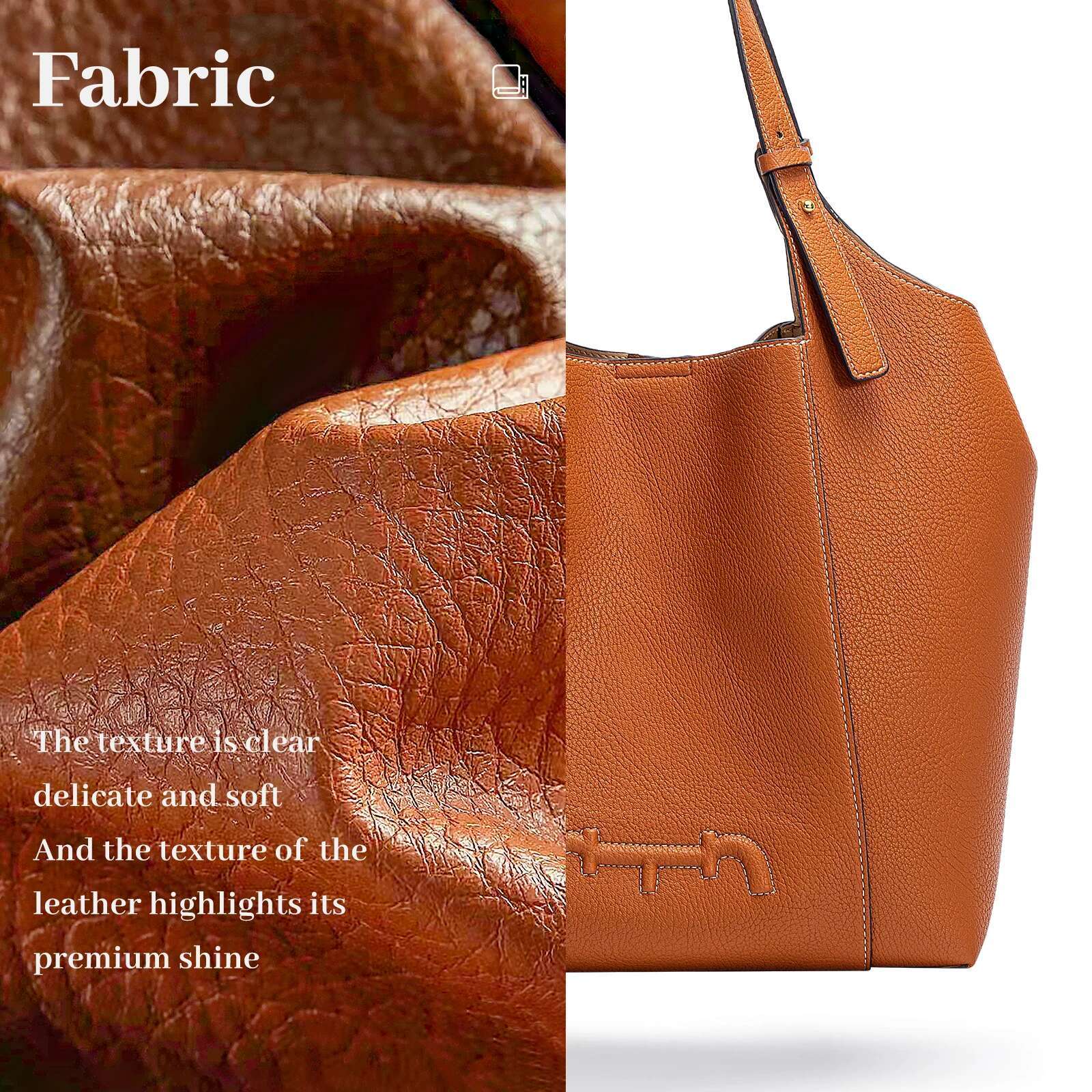Retro Fashion New Solid Color Shoulder Bag PU Material Versatile Commuter Women's Large Capacity Handbag