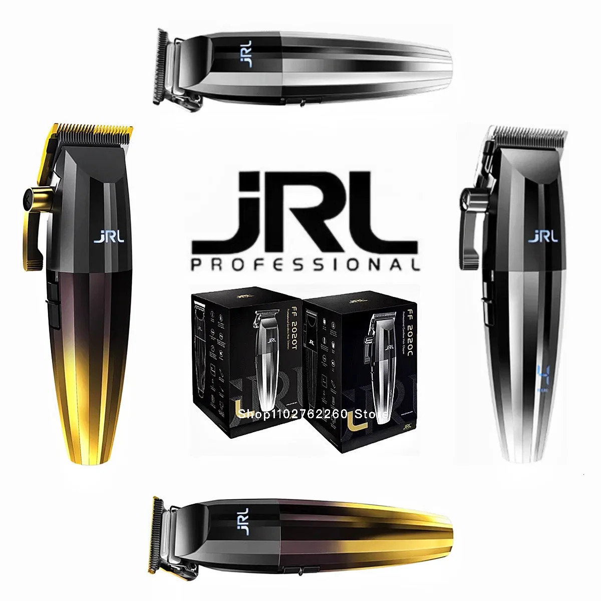 American Original JRL Hair Clipper C T Gold Silver Hair Salon Professional Hair Stylist High quality Tools 250324
