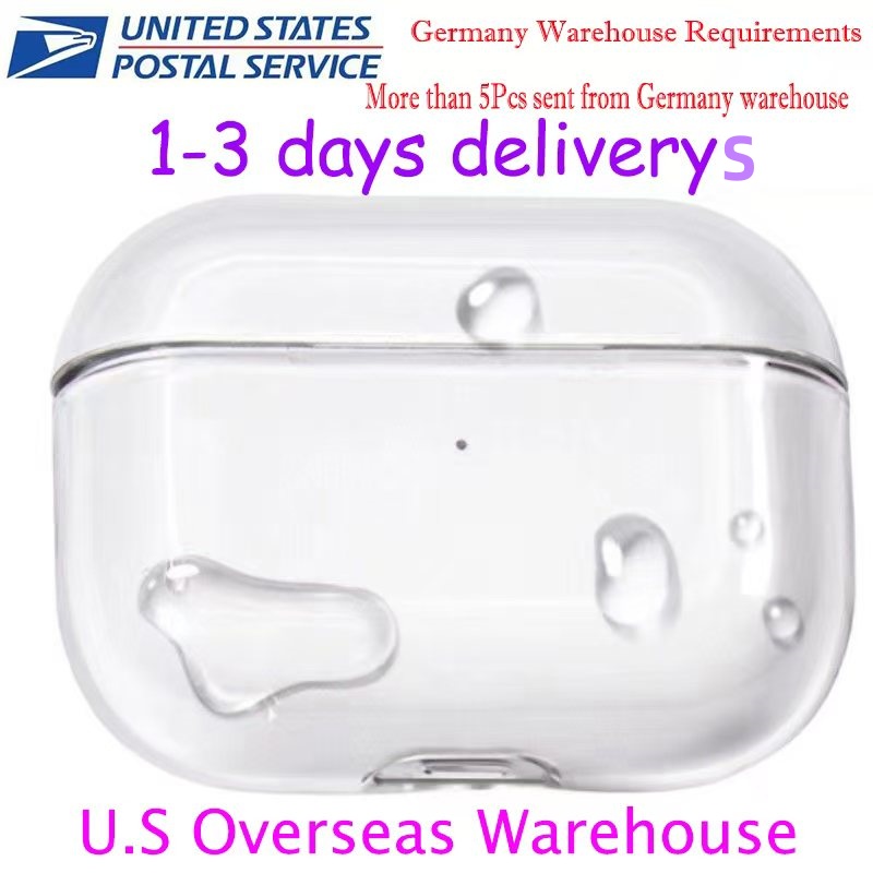 USA Stock For Apple AirPods 4 AirPods pro 2 3rd Headphone Accessories Silicone Protective Headphone Cover Headphone Silicone Cases