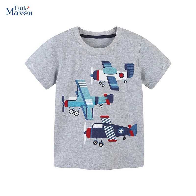 T-Shirt Per Elicotteri Estivi Per I Bambini Di Little Maven 2024 Bambini Batton…