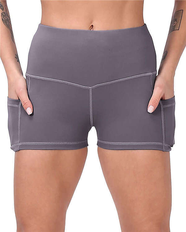 Women Yoga Pants New Waisted And High Stretch Fitness Running Yoga Shorts Pocket Women S Pants YJ