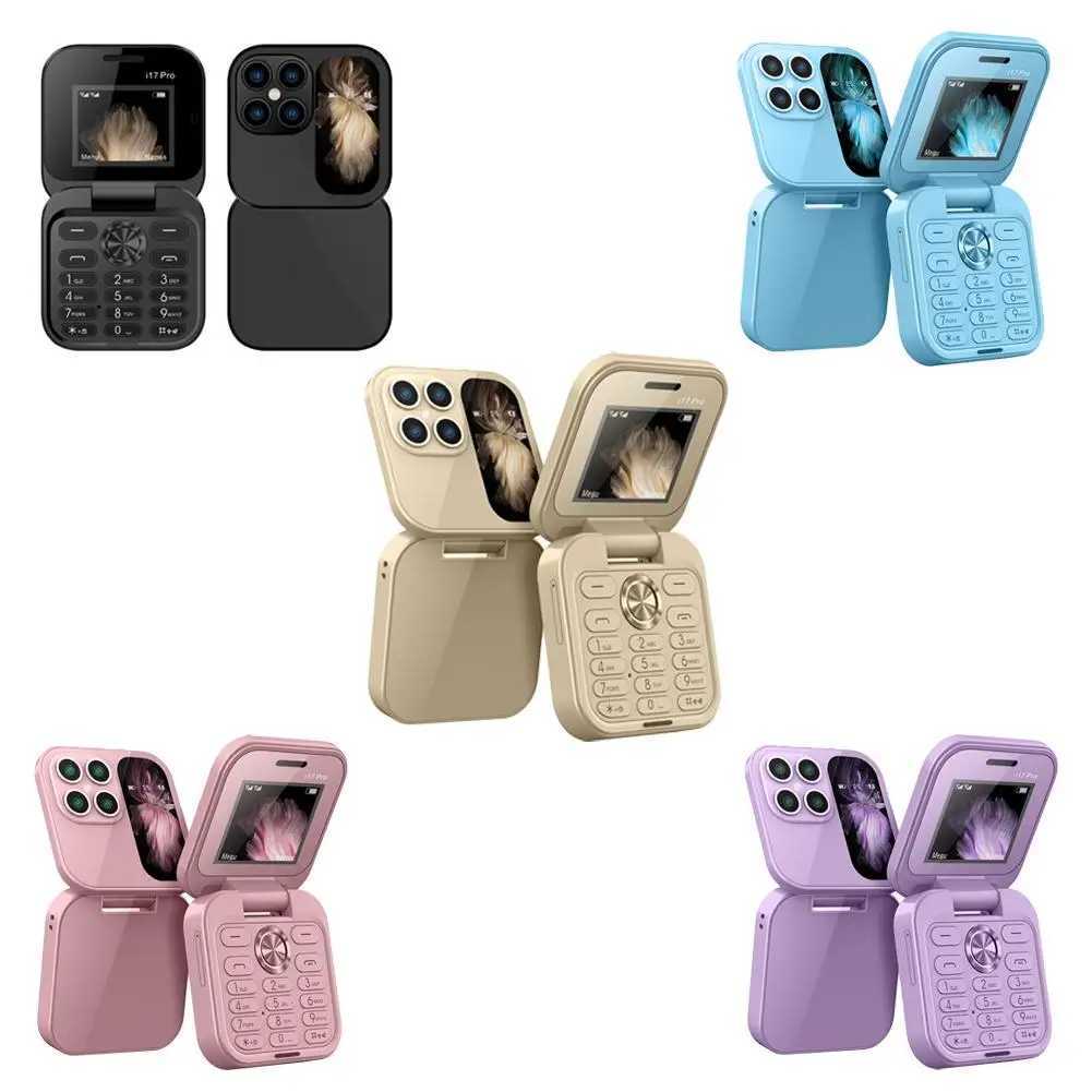 Small foldable phone with automatic call recording speed dialing dual SIM cards high-definition rear camera flip phone M250327