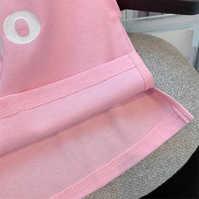Summer childrens clothing letter printed T-shirt and shorts set childrens girls sleeveless top bottom 2-piece set Tracksuit streetwearT250327
