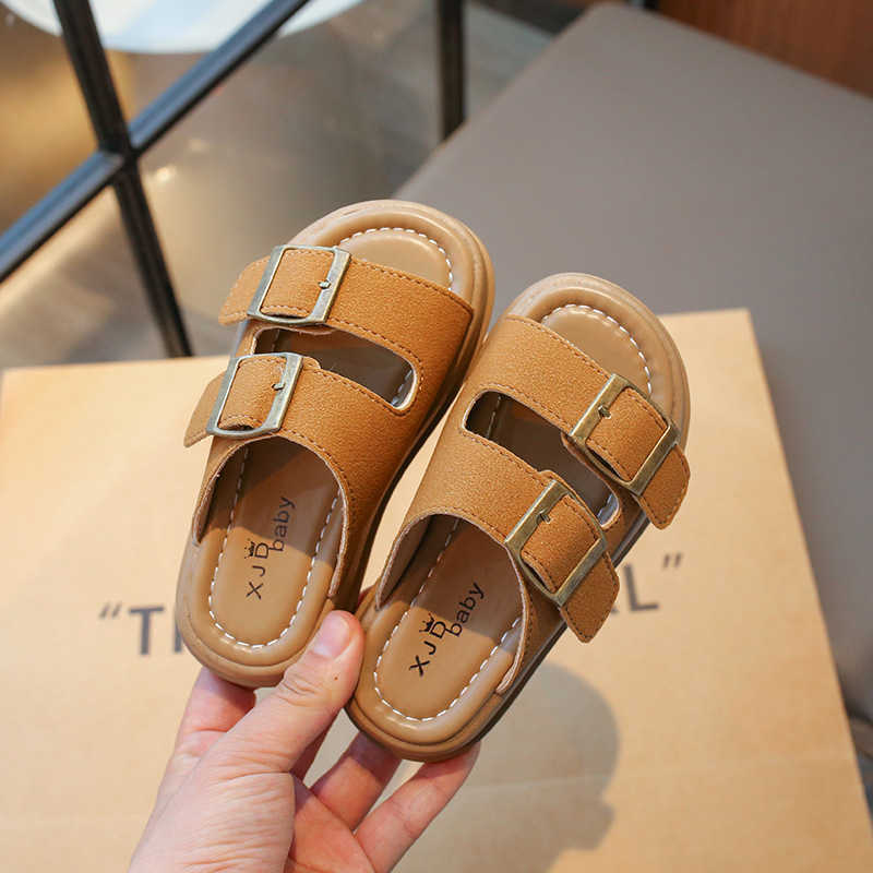 Slipper New Boys and Girls Slippers for 2024 Summer Comfortable and Fashionable Middle and Large sized Childrens Casual Student Shoes One Line Cool Sl