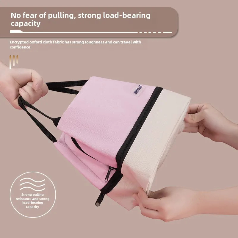 Lunch bag with shoulder strap handle cooler womens portable food bag work student lunch box bag cooler bag 250326