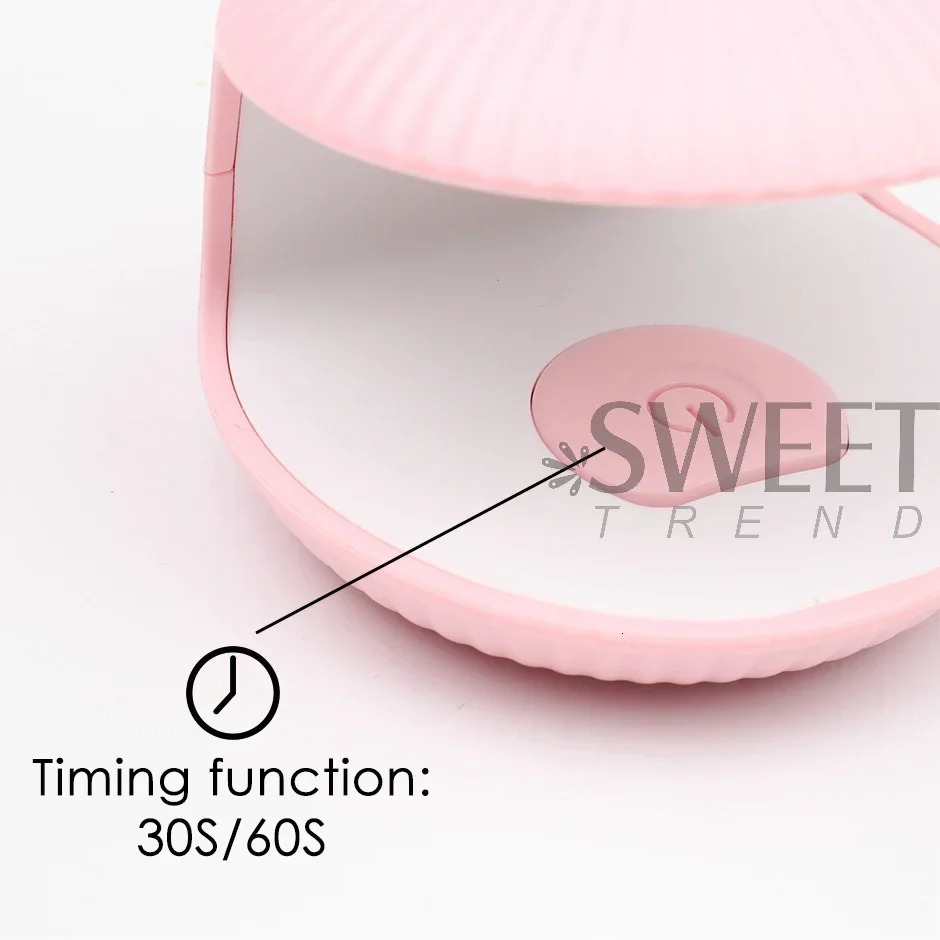 18W shell UV nail lamp dryer Mini single finger egg potherapy machine Quick drying Portable varnish curing process tool CA053 250325