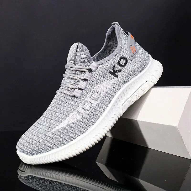 Breathable Mesh Sneakers Comfortable Casual Sport Fashion Lightweight Deodorant Outdoors Shoes Plus Size 39-44