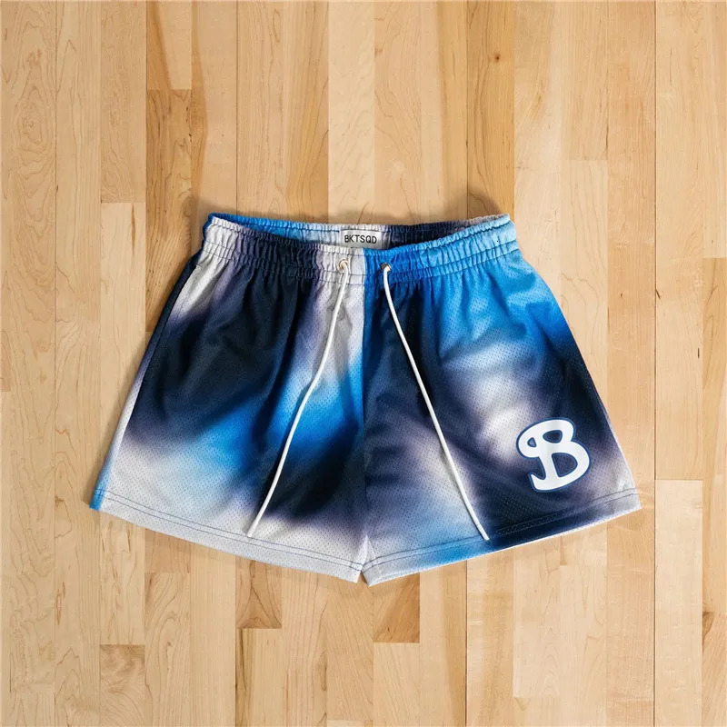 BUCKETQUAD summer mesh basketball shorts for men quick drying loose sports casual running beach 250326