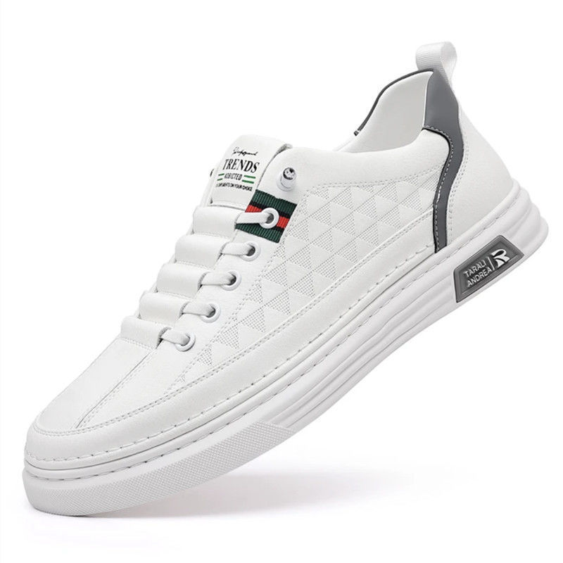 Free shipping new casual shoes men sports shoes breathable casual fashion trend white beige