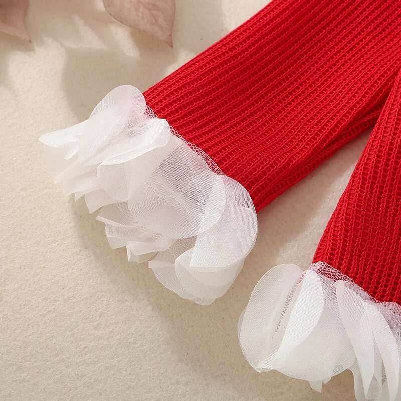 Ddmyshoesvip Girls Long Sleeve Crew Neck Sweater With Cute Bow Detail Cozy Winter Pullover For Kids Patchwork Knit Warm Clothes
