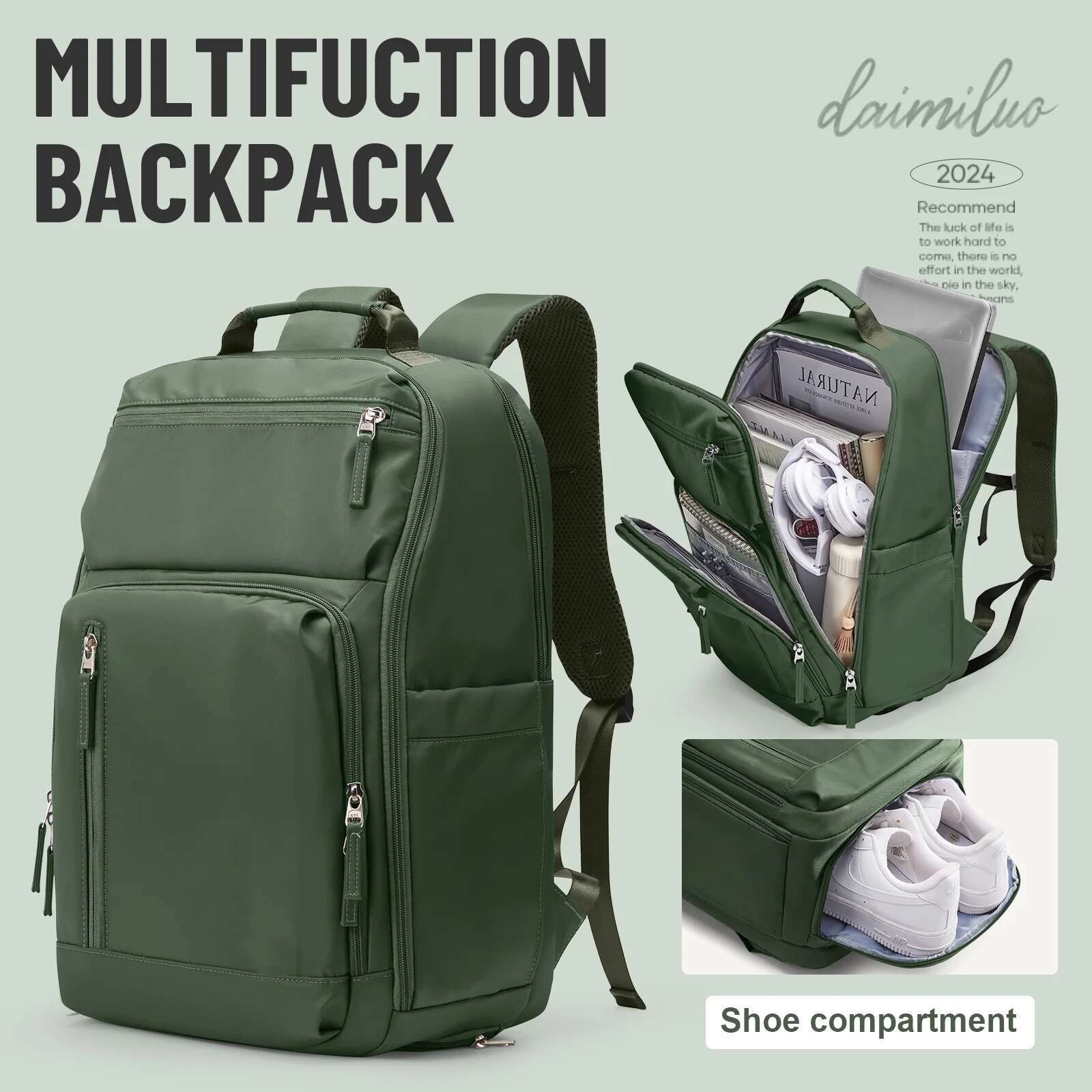 Large Capacity Travel Business Laptop Backpack For Men And Women Waterproond Fit For15.6-Inch Laptops Schoolbags