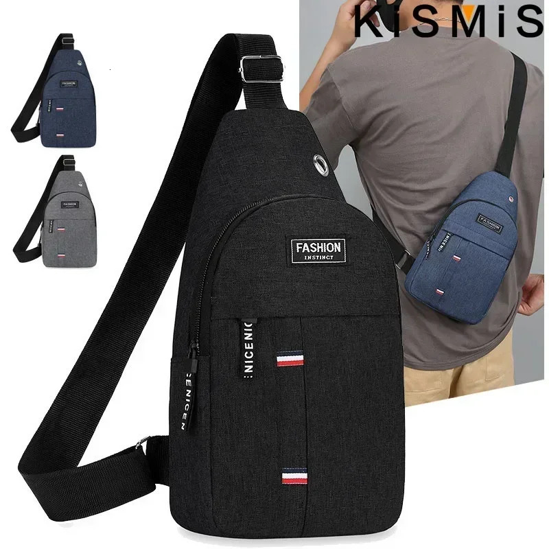Fashionable chest bag multifunctional messenger sports bike large capacity mens and womens variable 250326