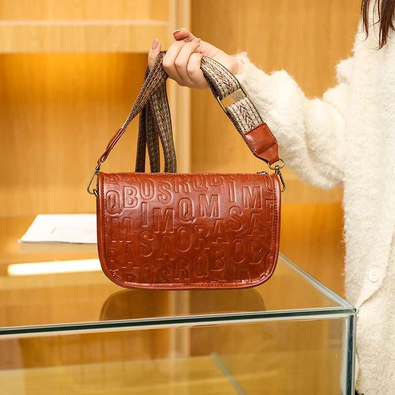 Fashion Letter Messenger For Women High Quality PU Leather Ladies Handbag Crossbody Shoulder Bag Female Purse Sacs