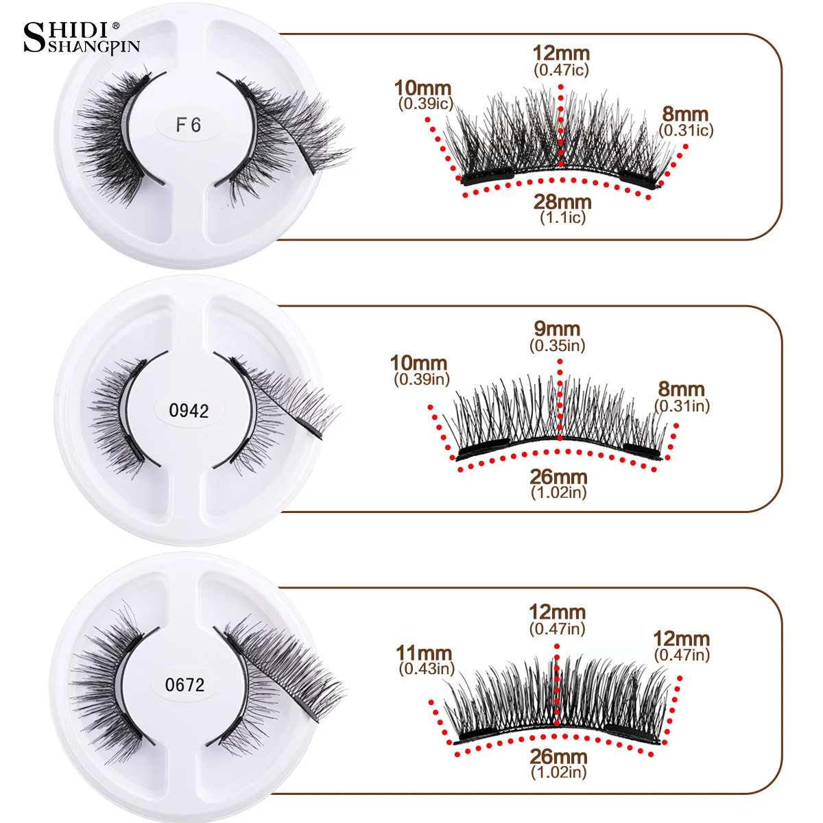 5pairs Magnetic Eyelashes Handmade 3D Natural Magnetic False Eyelashes Reusable Magnetic Eyelashes Tweezers Set Lashes 250324