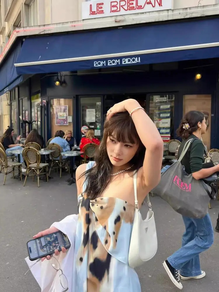 Yedinas n strapless top Bohemian Korean fashion patch work summer Camisol shoulder knot ribbon vest Y2k 250326