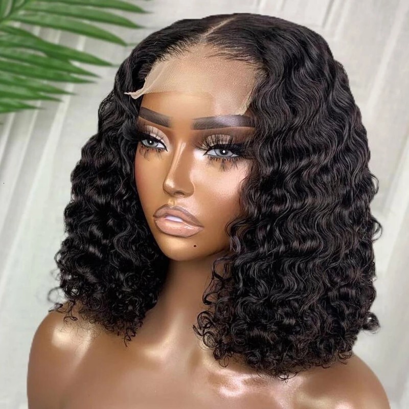 12A Brazilian 4*4 Lace Water Wave Bob Closure 200% Density