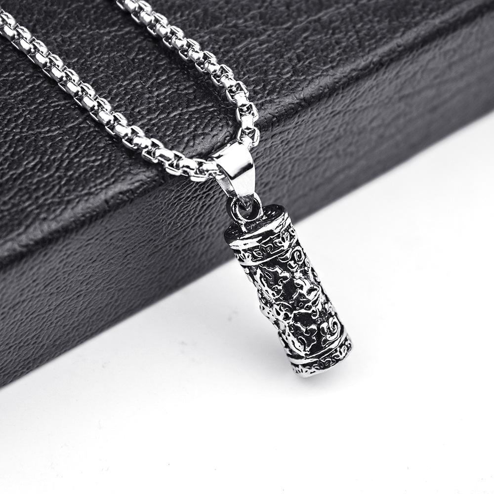 True Words Necklace - European Trendy Men's Hip Hop Pendant
