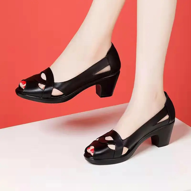 Womens platform foot sandals non frosted suitable for work clubs parties weddings 250317