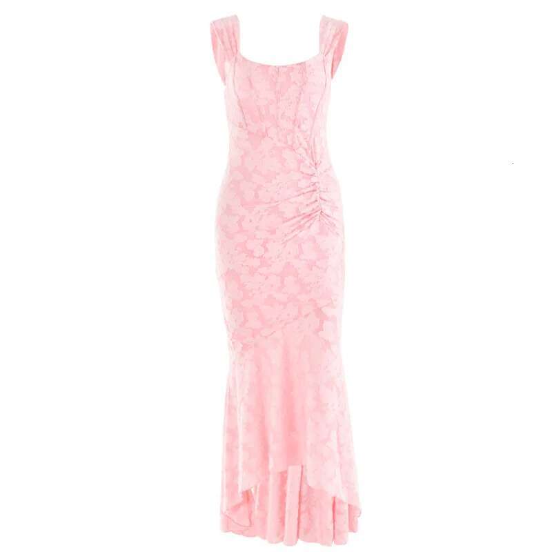 Dongdumaoyi Vrouwen Gedrukt Strapless Tube Jurk Mode Hot Selling Sexy Meisje Temperament Backless Zeemeermin Lange C