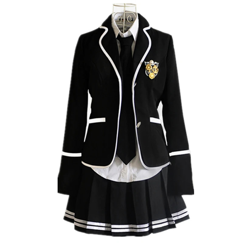 Elementary School Uniform and Long Sleeve Japanese Students Reading British Student 250326