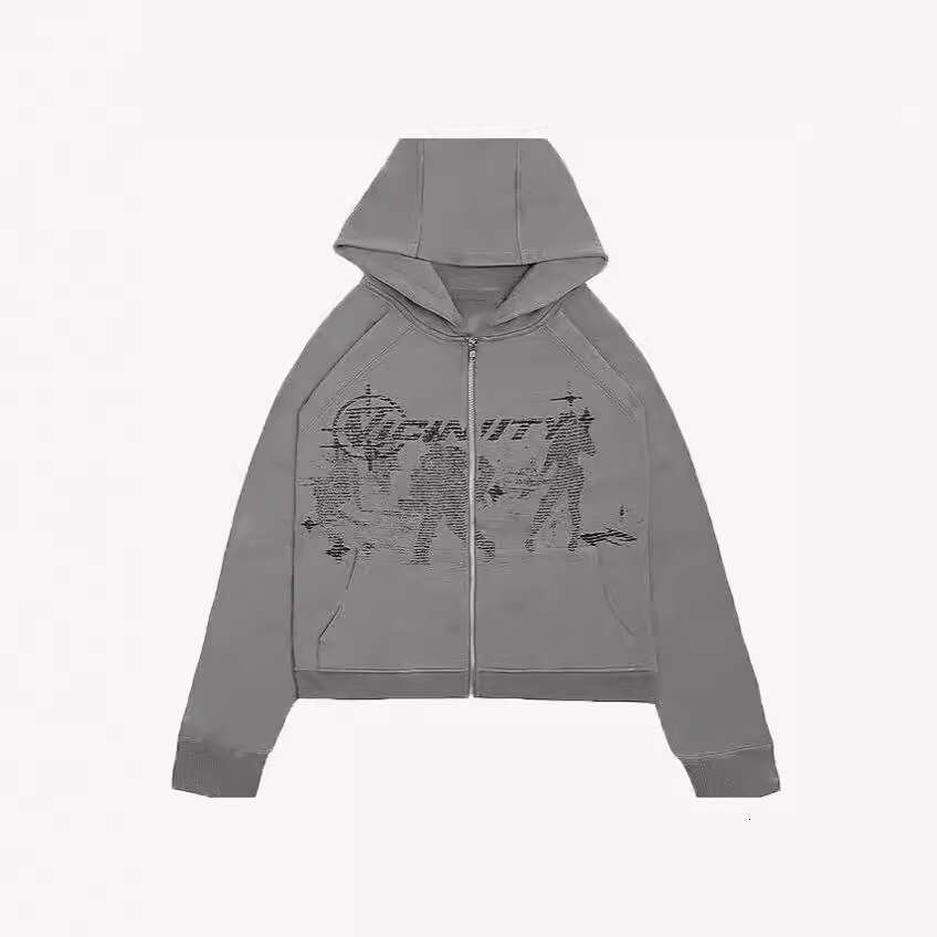 New American street style Y2K cartoon printed unisex loose hooded sweatshirt ins gift for man