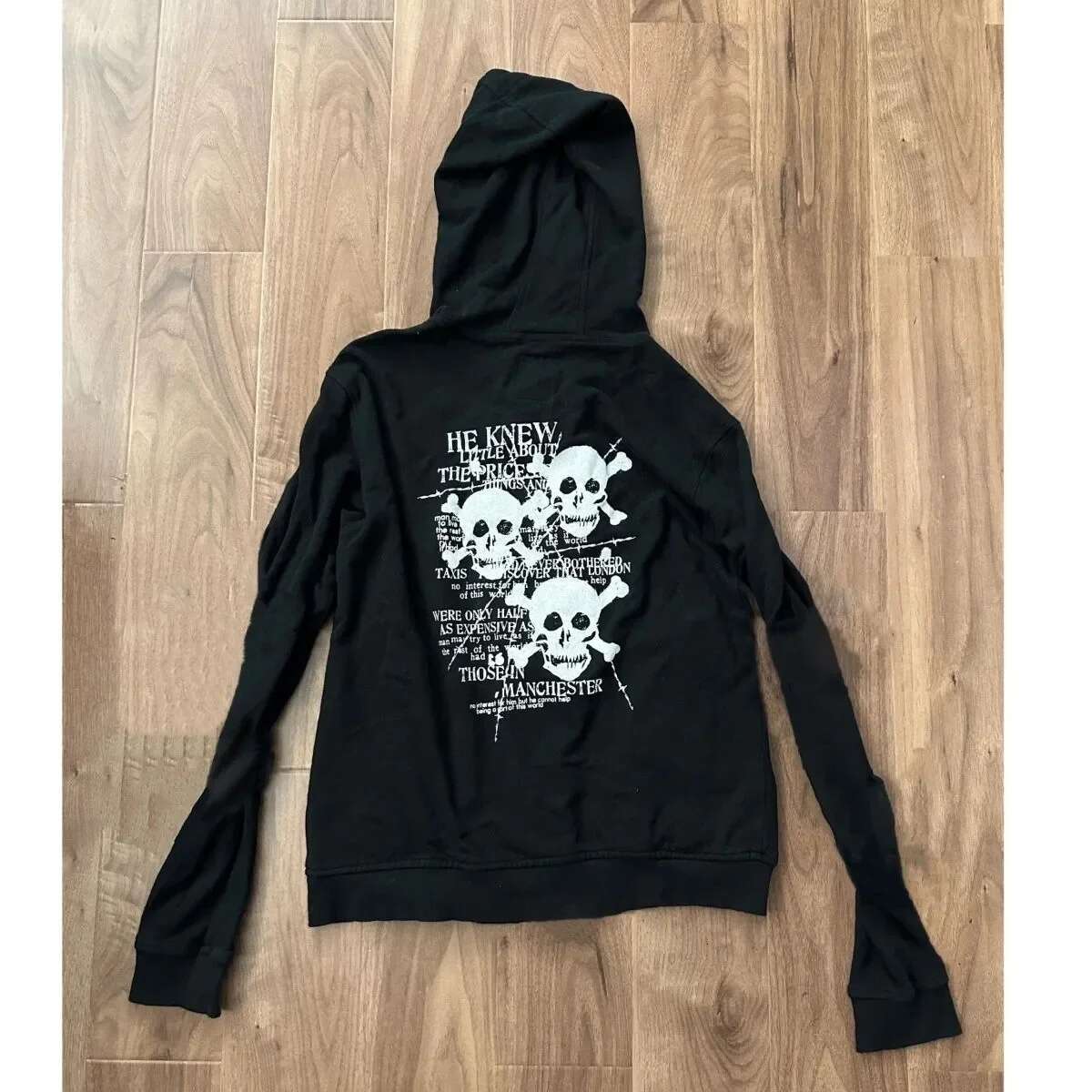 American Retro Unicorn Print Short Subculture Y2k Street Punk Rock Zipper Top Jacket