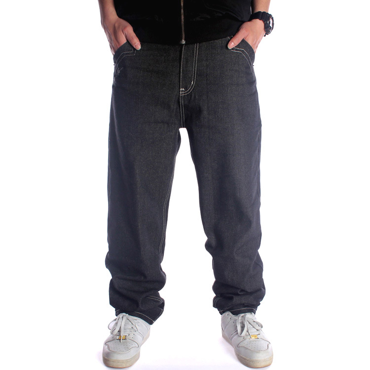Trendy long pants loose casual plus fat plus size skateboarding pants hip-hop jeans Men's Jeans