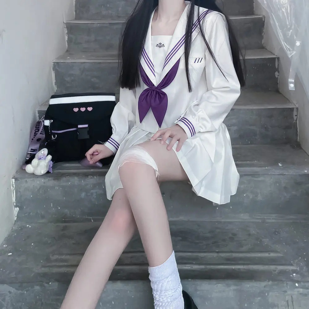 JK Uniform Japanese Student Sailor Set Sleeping Middleware Role Playing Friendly Cute Style 250326