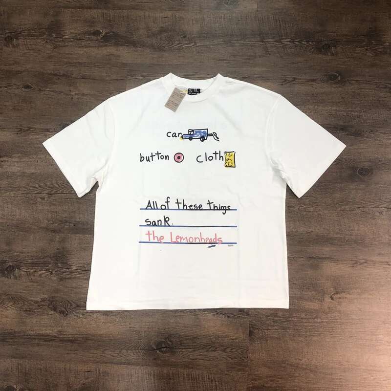 Frog Drift Fashion American Pattern Simple Printed T shirt Loose Large Retro Summer Top Cotton Men s