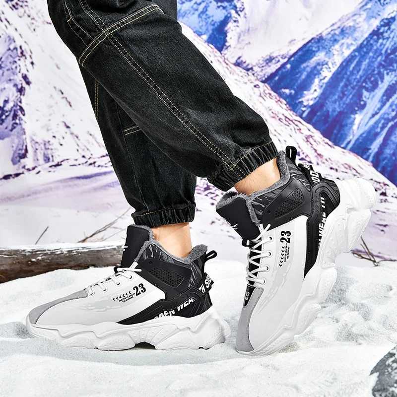 men boots 2024 New Winter Slippers Warm Men Shoes Waterproof Non-Slip Plush Sneakers M tenis shoes Boots Men Sneakers Winter Z250326