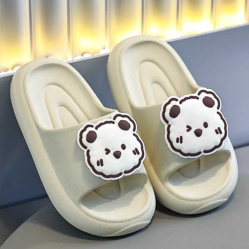 Slipper Cartoon rabbit bear boy girl slider summer EVA soft bottom slider childrens indoor non slider childrens beach shoes S25326