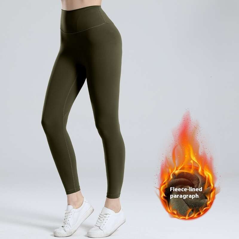 Women Yoga Pants Autumn Winter Brocade Ammonia Yoga Pants For Women High Elasticity Thin Velvet Lifting Buttocks Sports Leggings Thick And Warm Fitnes